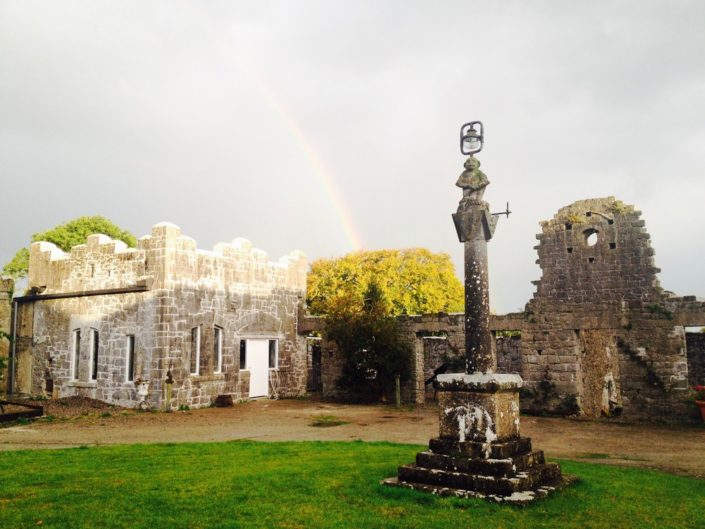 Morning rainbows at our castle!